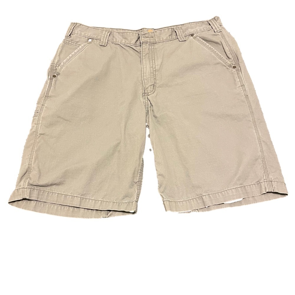 Carhartt Carpenter Shorts Men Size 36 Khaki 10"